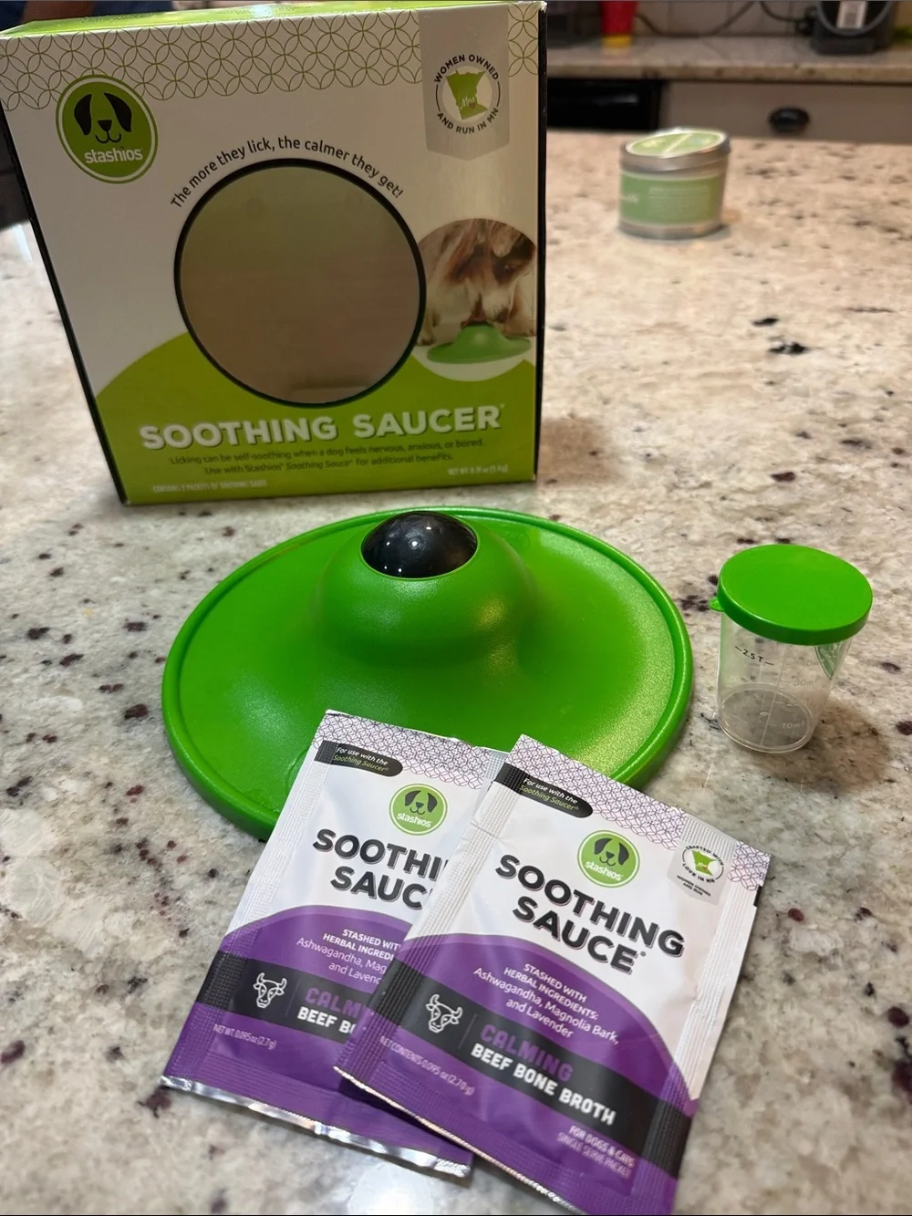 Soothing Saucer Calming Lick Bowl - Green
